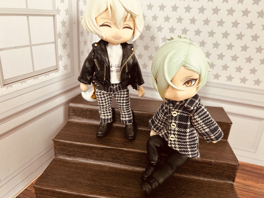 ねんどろどーるサイズ チェック柄セットアップ