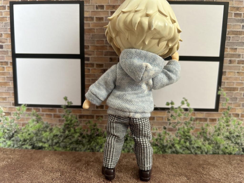 ねんどろいどどーるサイズ　パンツ(千鳥格子）