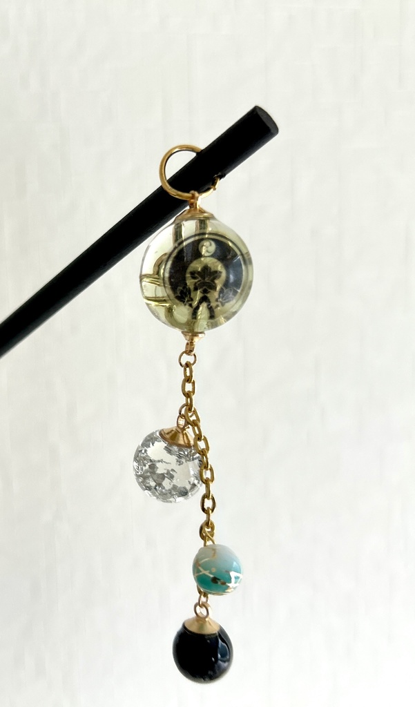 刀紋入り レジン製かんざし