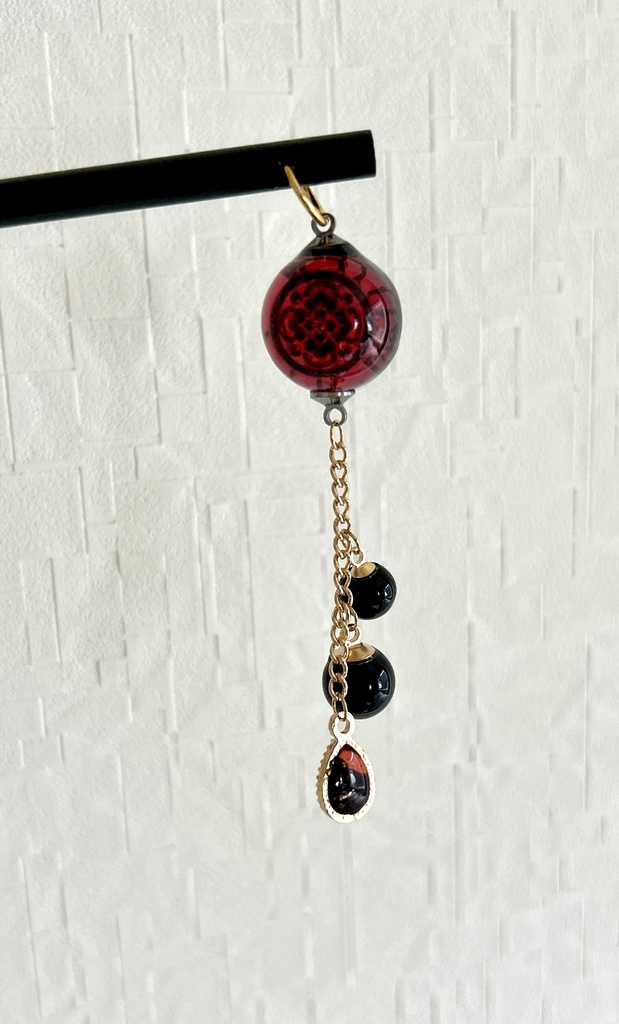 刀紋入り レジン製かんざし