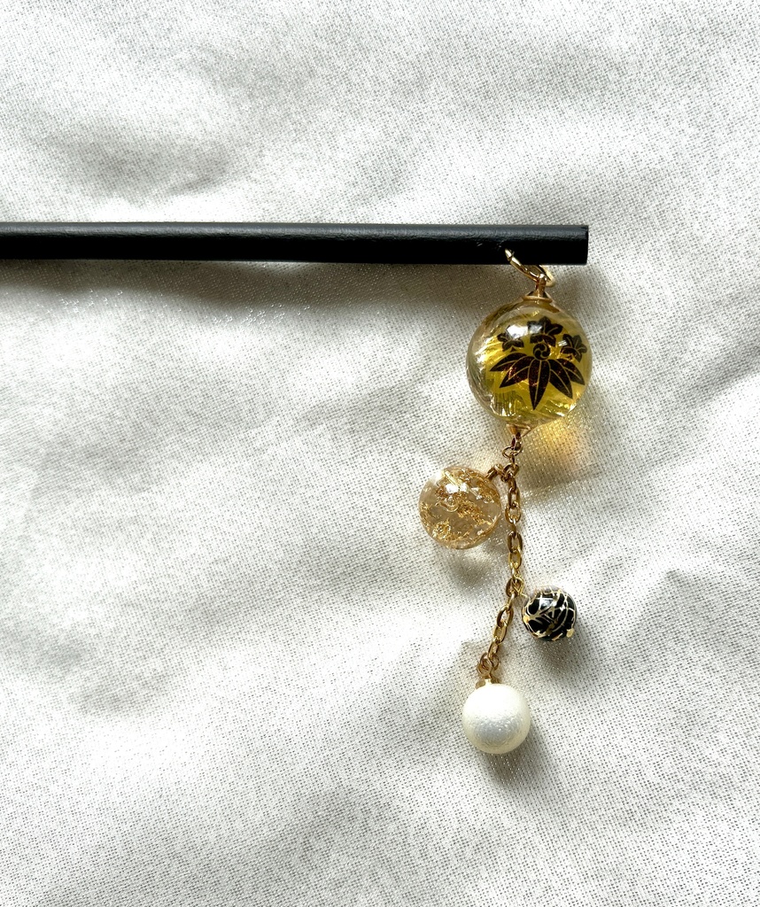 刀紋入り レジン製かんざし