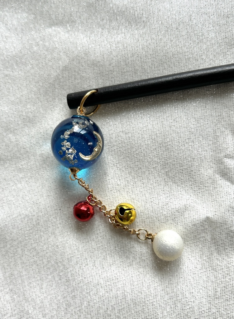 刀紋入り レジン製かんざし