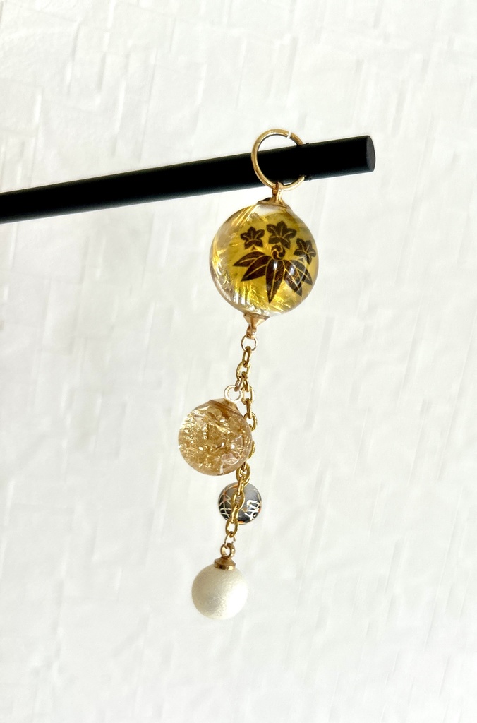 刀紋入り レジン製かんざし