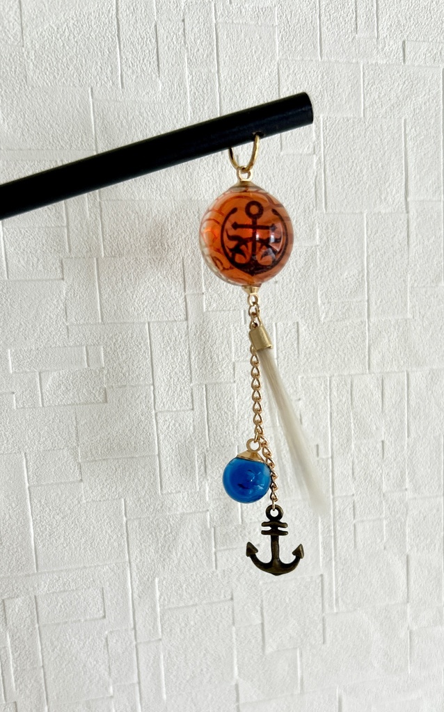 刀紋入り レジン製かんざし