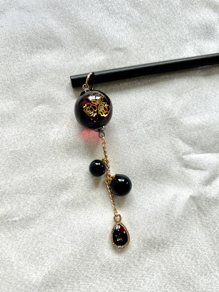 刀紋入り レジン製かんざし