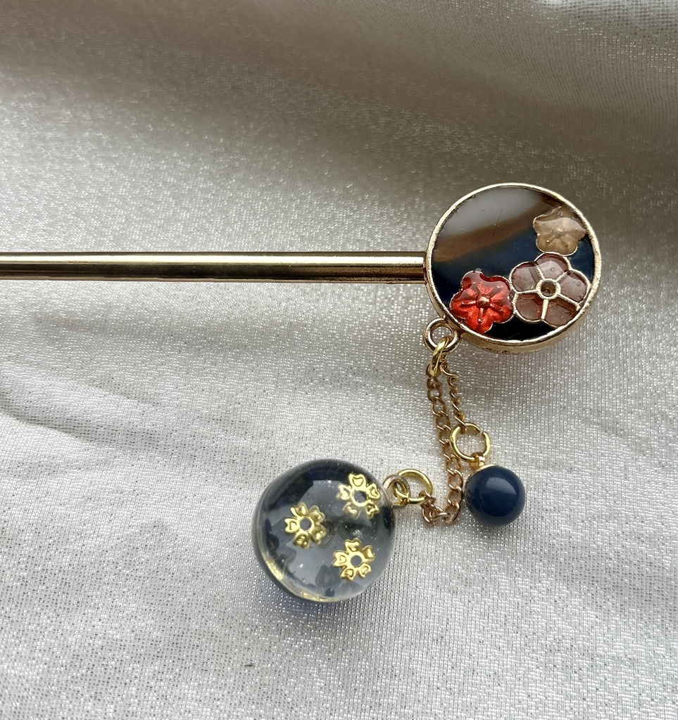 刀紋入り レジン製かんざし2