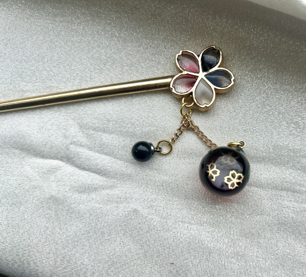 刀紋入り レジン製かんざし2