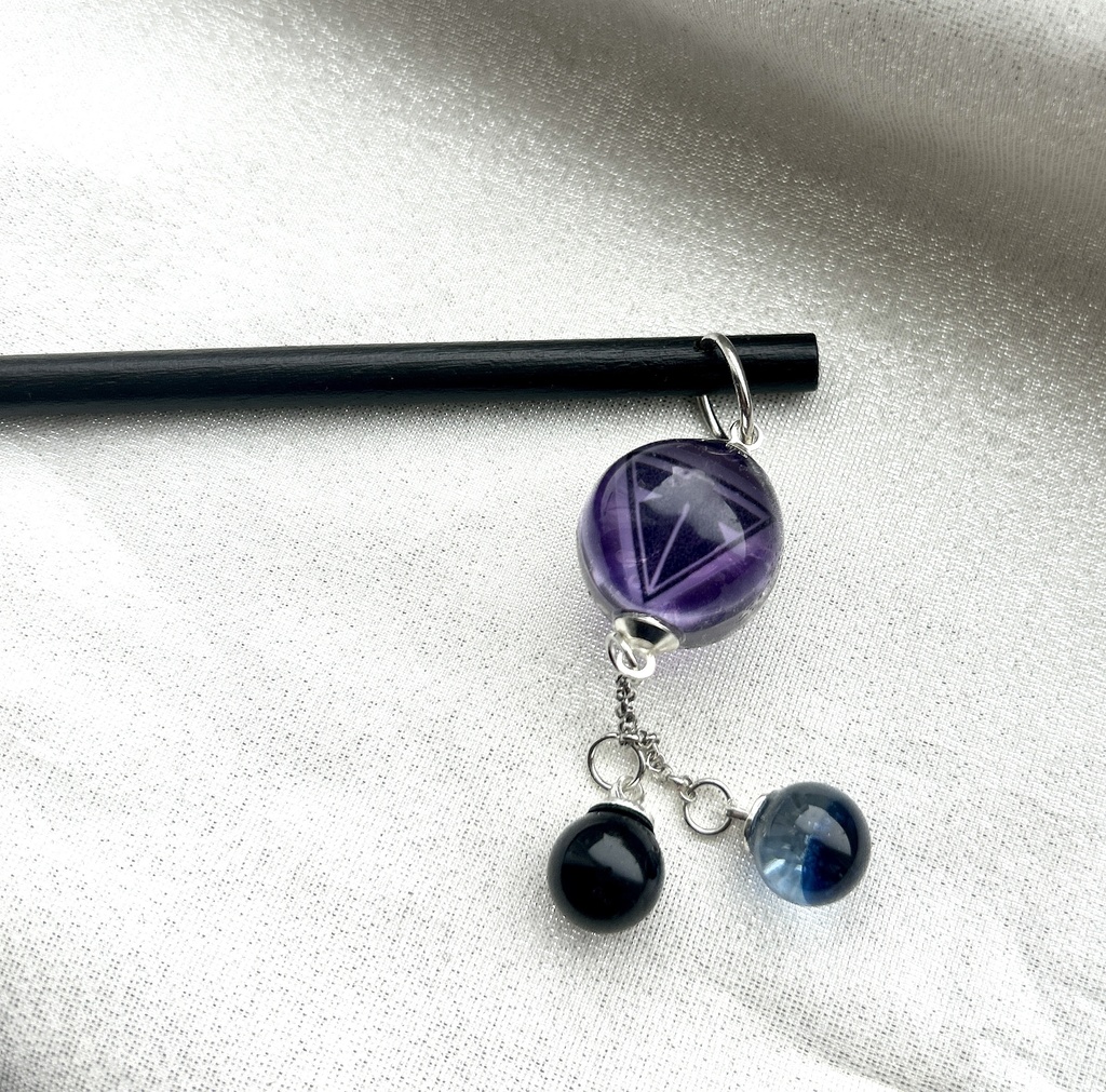 刀紋入り レジン製かんざし2