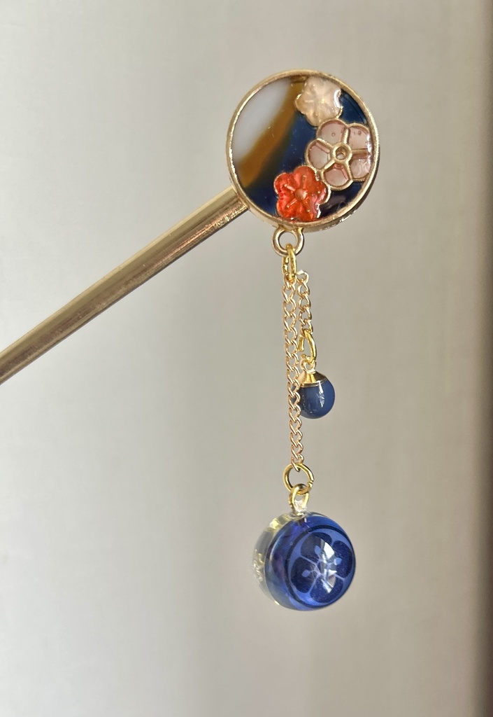 刀紋入り レジン製かんざし2