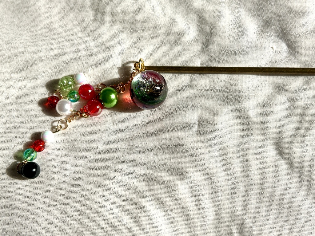 刀紋入り レジン製かんざし3