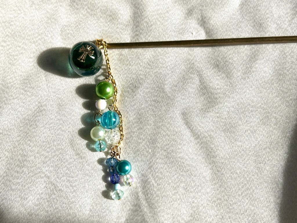 刀紋入り レジン製かんざし3