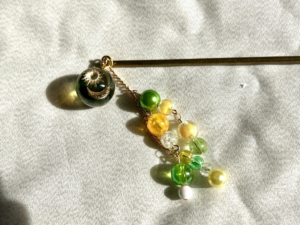 刀紋入り レジン製かんざし3