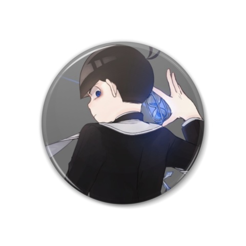 宗教松 缶バッヂ