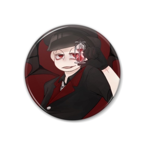 宗教松 缶バッヂ