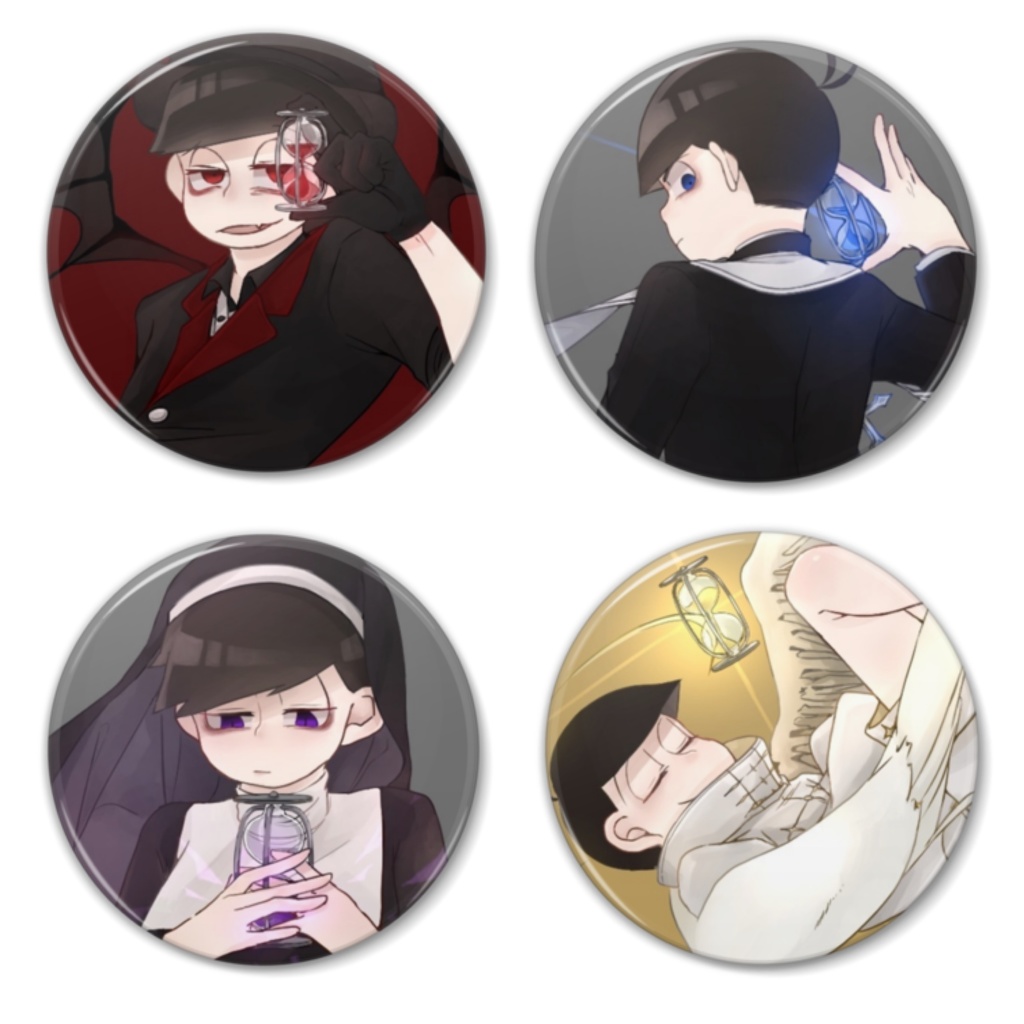 宗教松 缶バッヂ