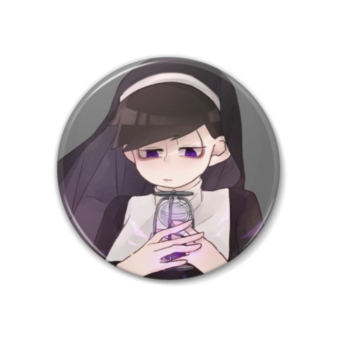 宗教松 缶バッヂ