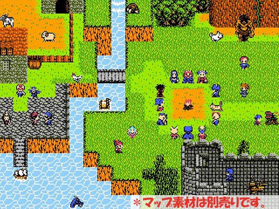ファミコン風RPG歩行キャラセット