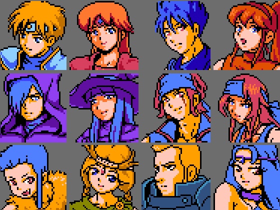 8bitレトログラフィック 歩行キャラ素材集