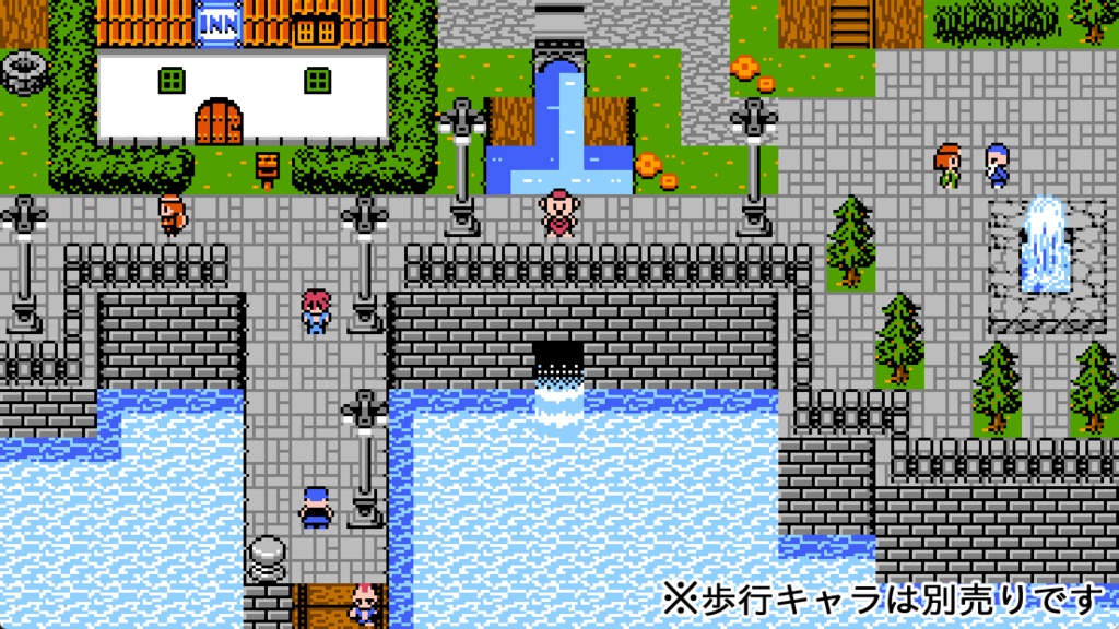 8bitレトログラフィック タイルセット素材集