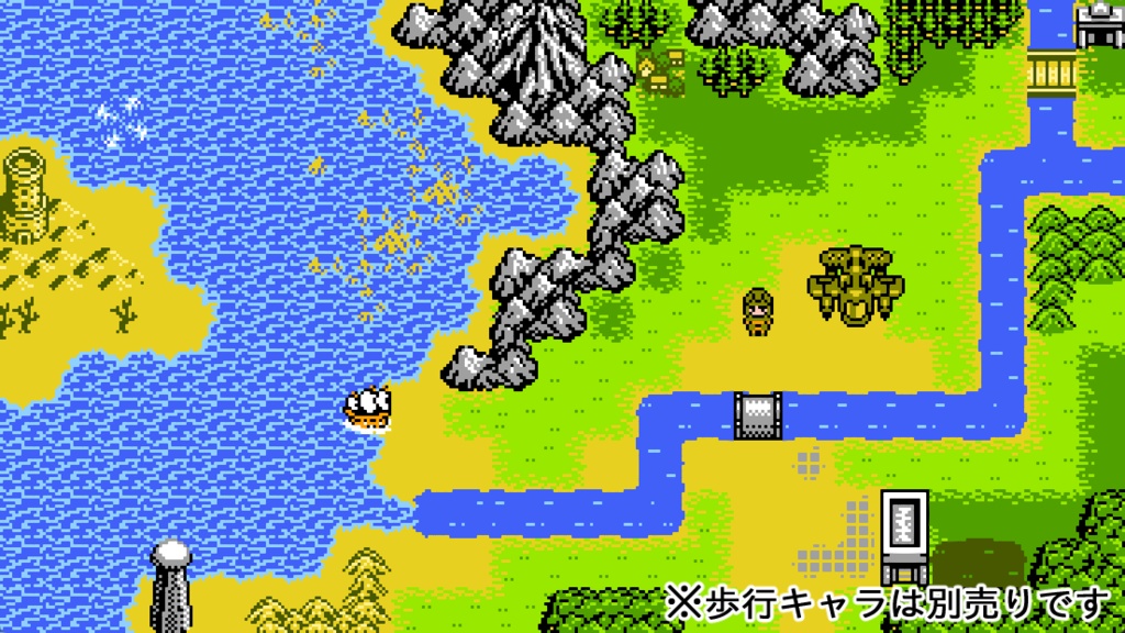 8bitレトログラフィック タイルセット素材集