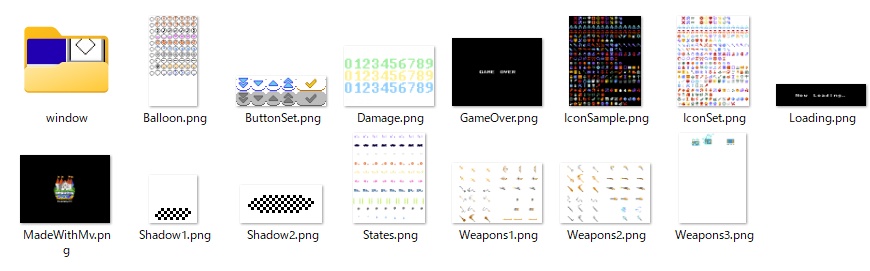 8bitレトログラフィック システム&タイトル素材集