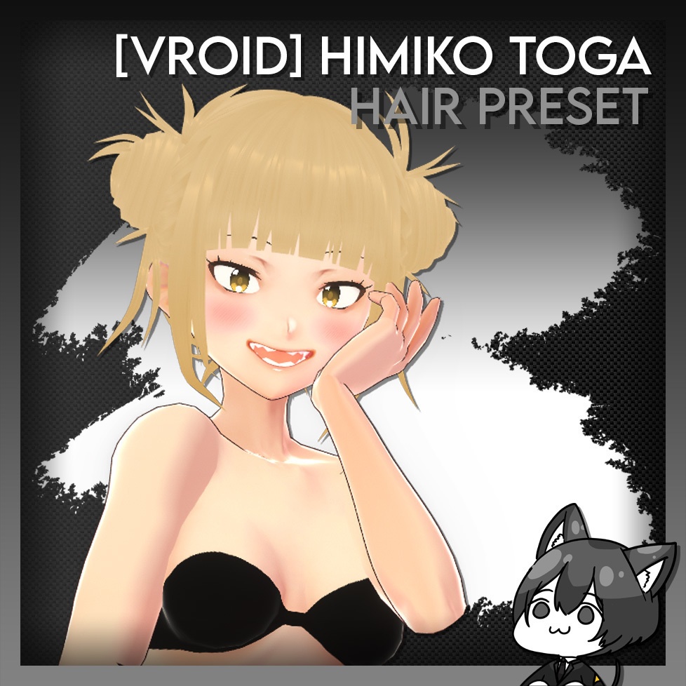 [Vroid] Himiko Toga (渡我 被身子) Hair Preset - 僕のヒーローアカデミア