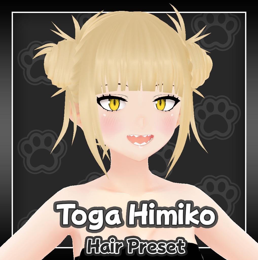 [Vroid] Himiko Toga (渡我 被身子) Hair Preset - 僕のヒーローアカデミア