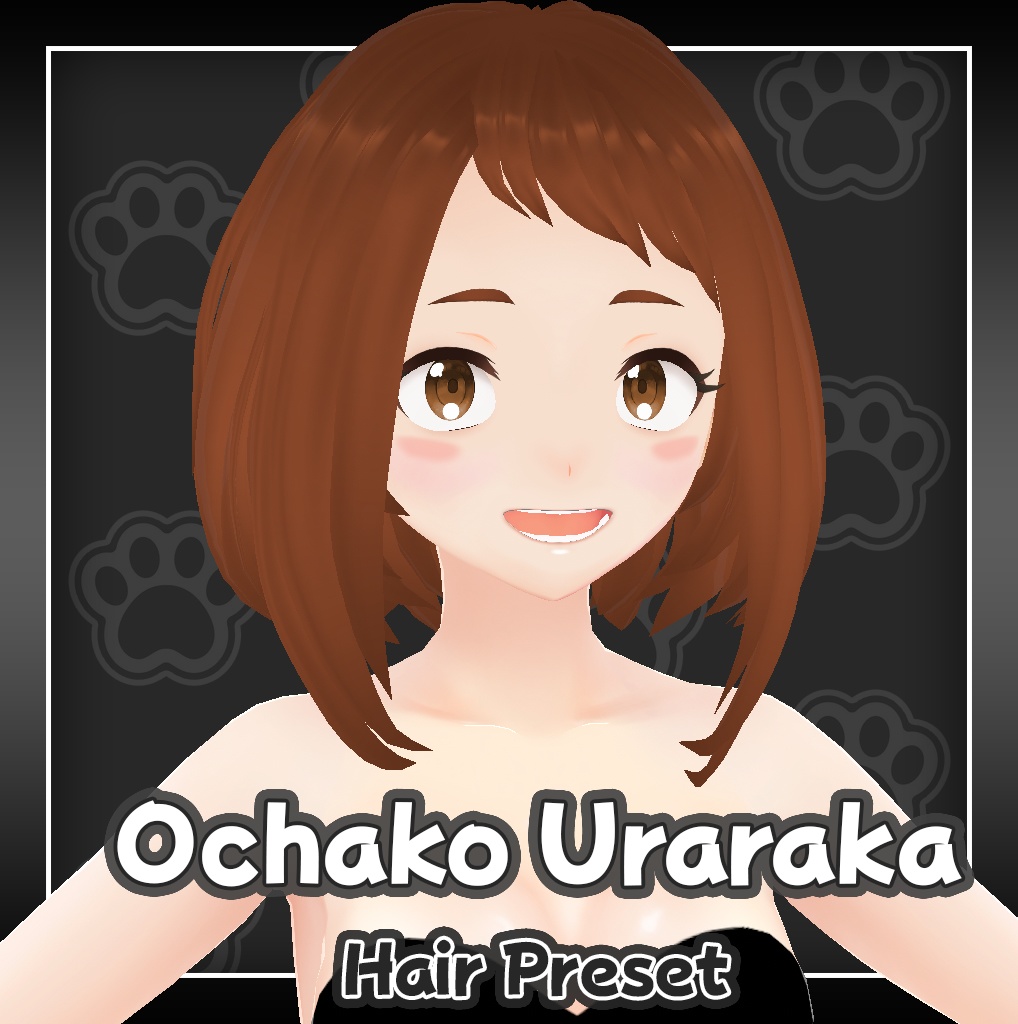 [Vroid] Ochako Uraraka (麗日 お茶子) Hair Preset - 僕のヒーローアカデミア