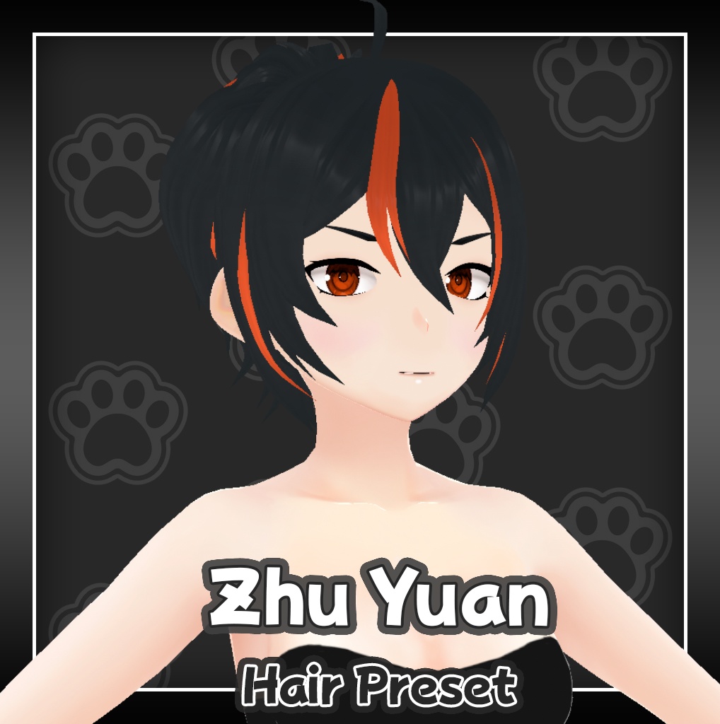 [Vroid] Zhu Yuan (パブセック・コップ) Hair Preset