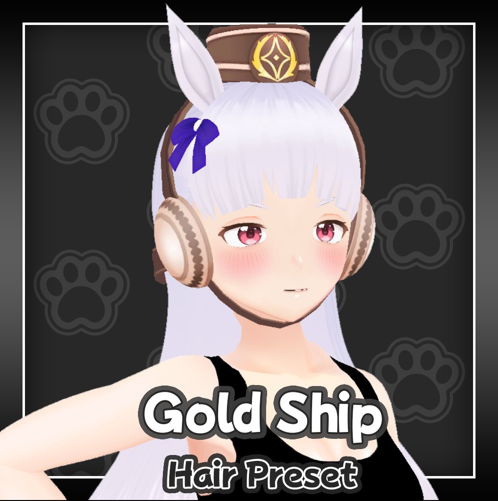 [Vroid] Gold Ship (ゴールドシップ) Hair Preset