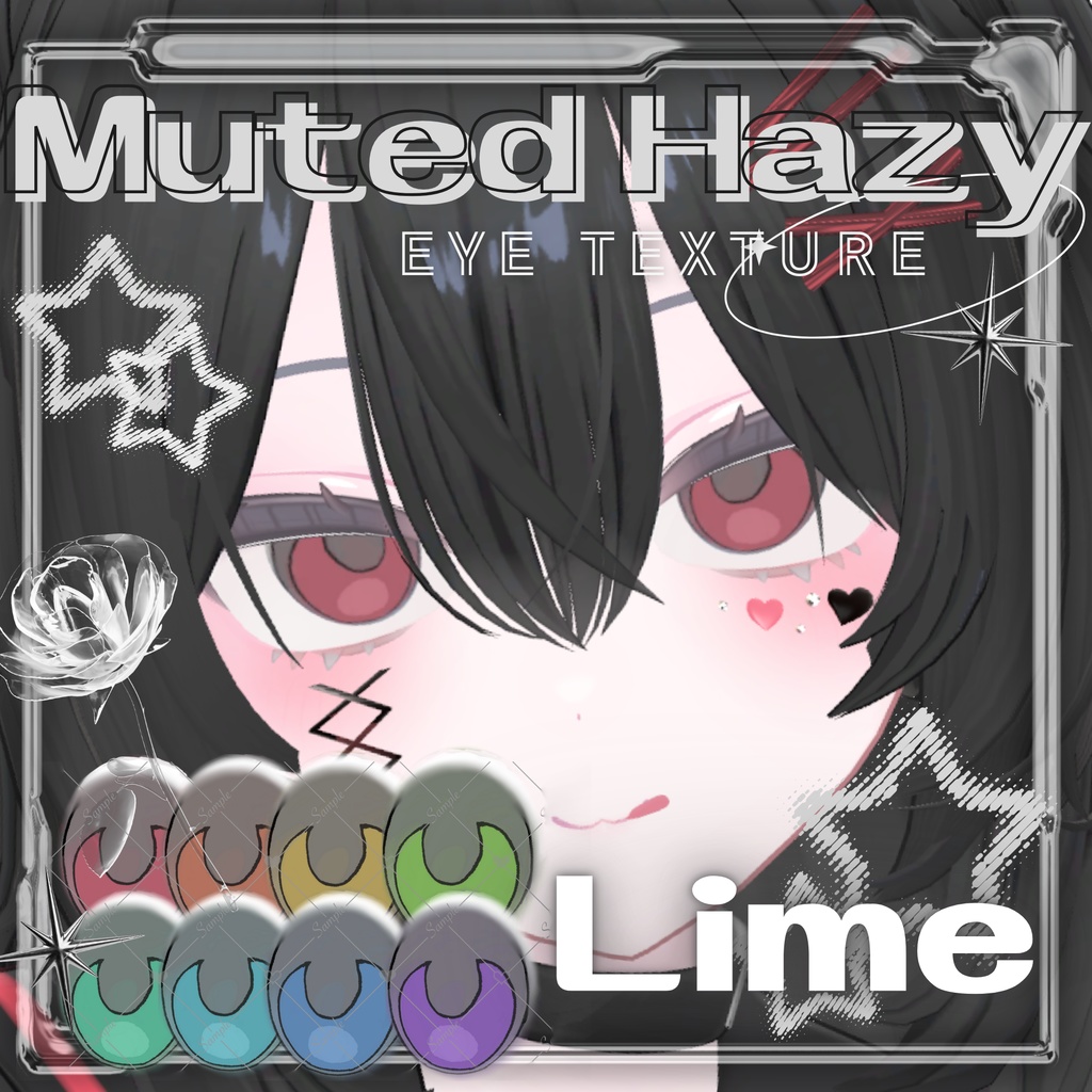 ✧Muted Hazy EYE TEXTURE✧｜Lime対応｜