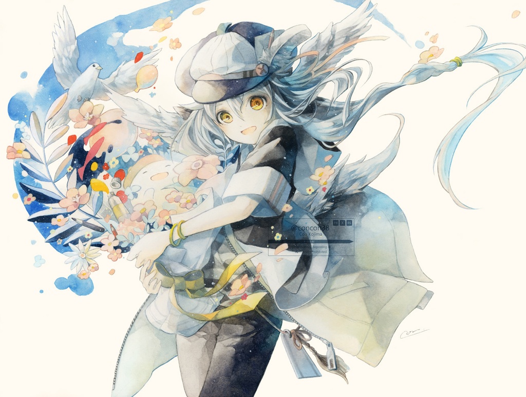 A5カード「skyblue」