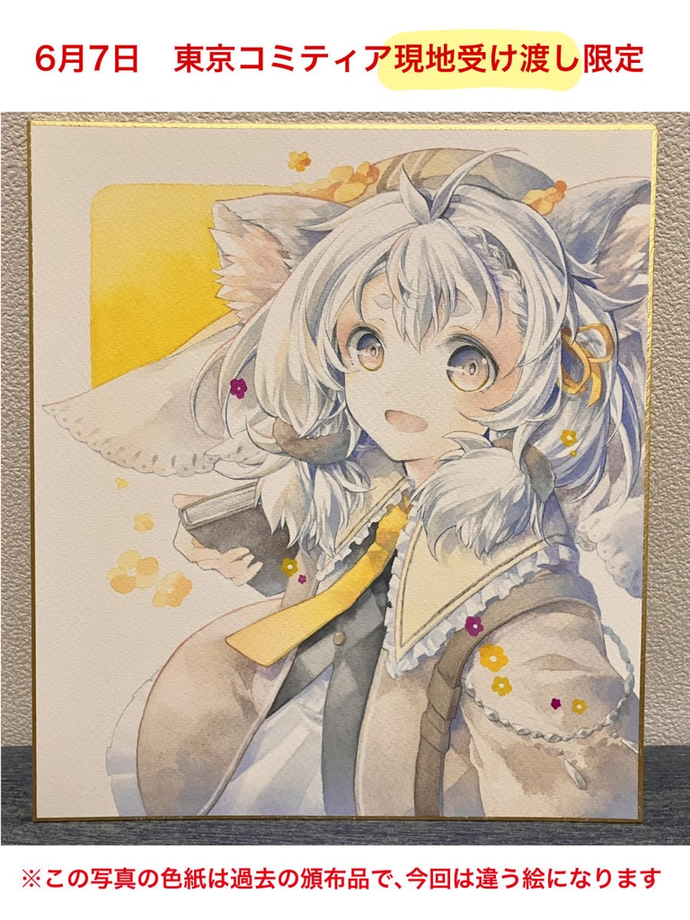 大【6月7日東京コミティア受け渡し限定】原画色紙(大)