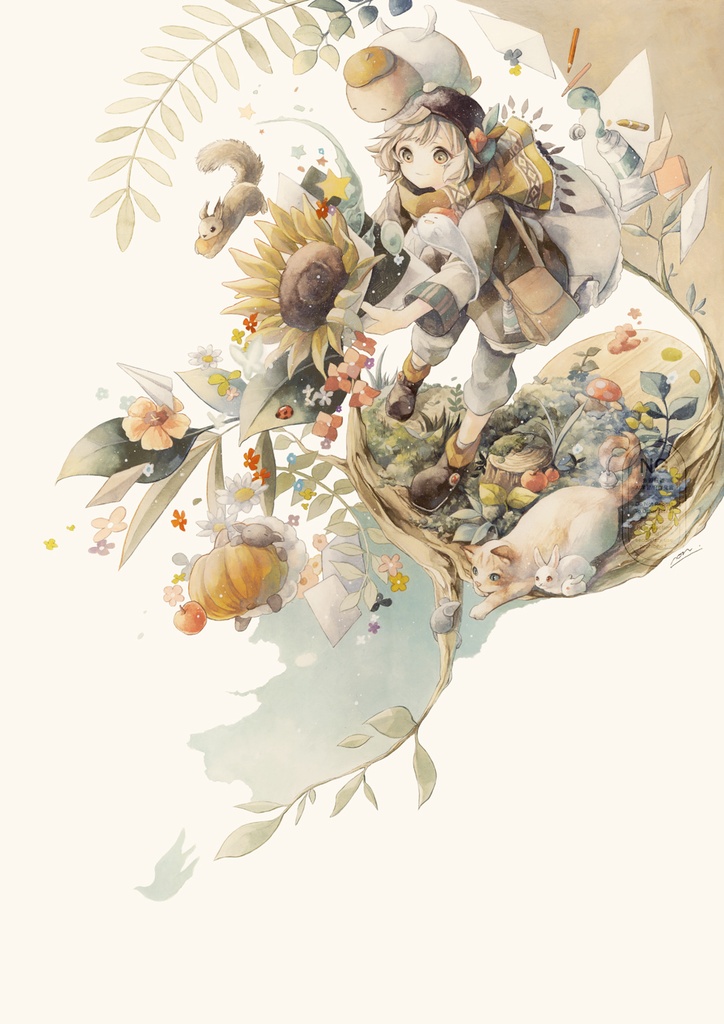 A5カード「森」