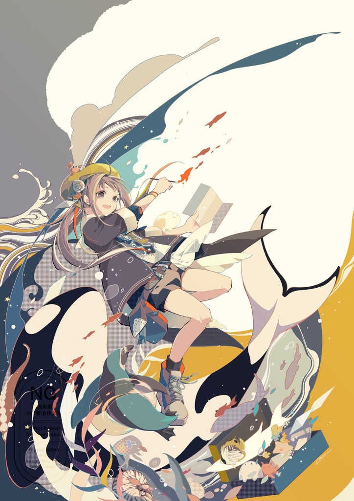 A5カード「海」
