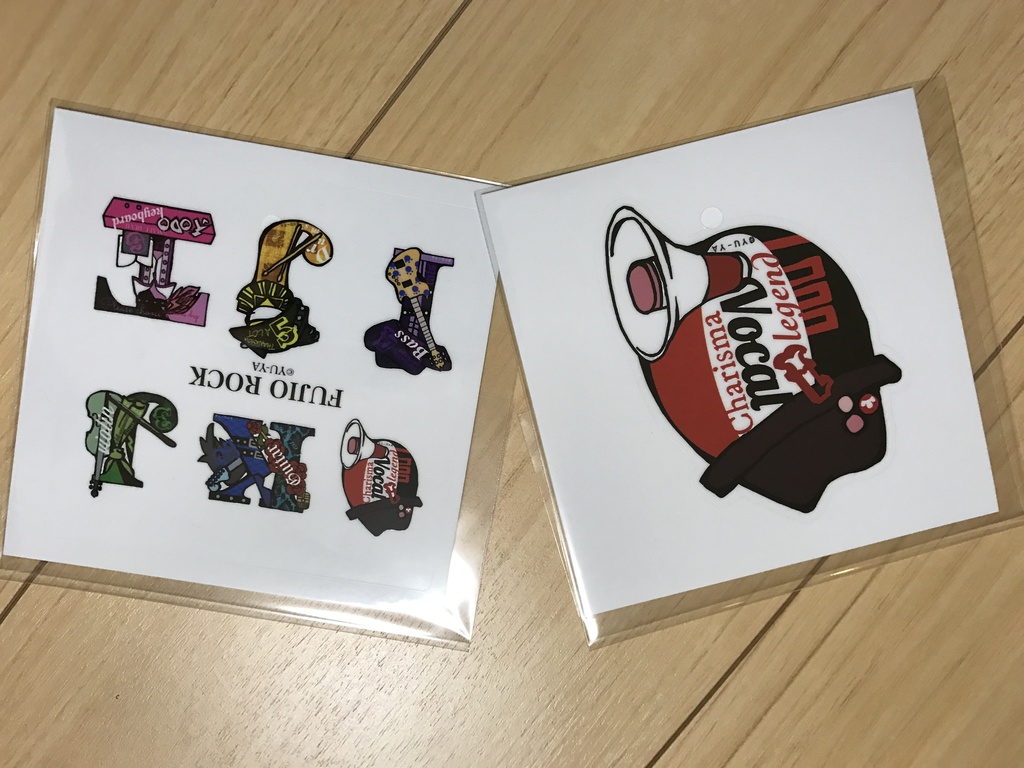 FUJIO ROCK initial sticker