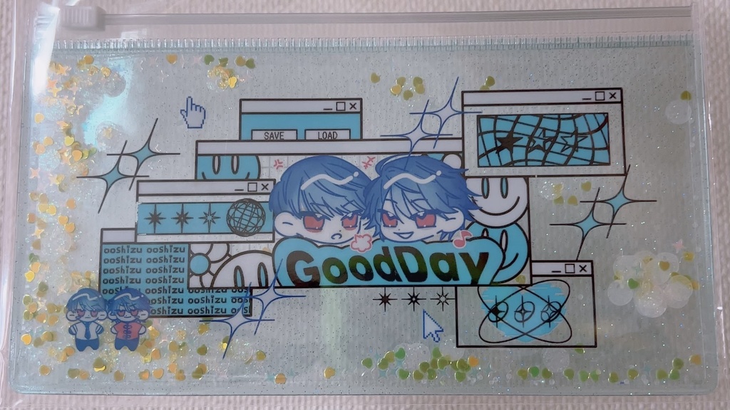 【グッズ】クリアラメポーチ(グリッター入り)【大静】