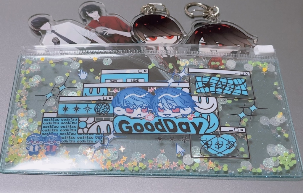 【グッズ】クリアラメポーチ(グリッター入り)【大静】