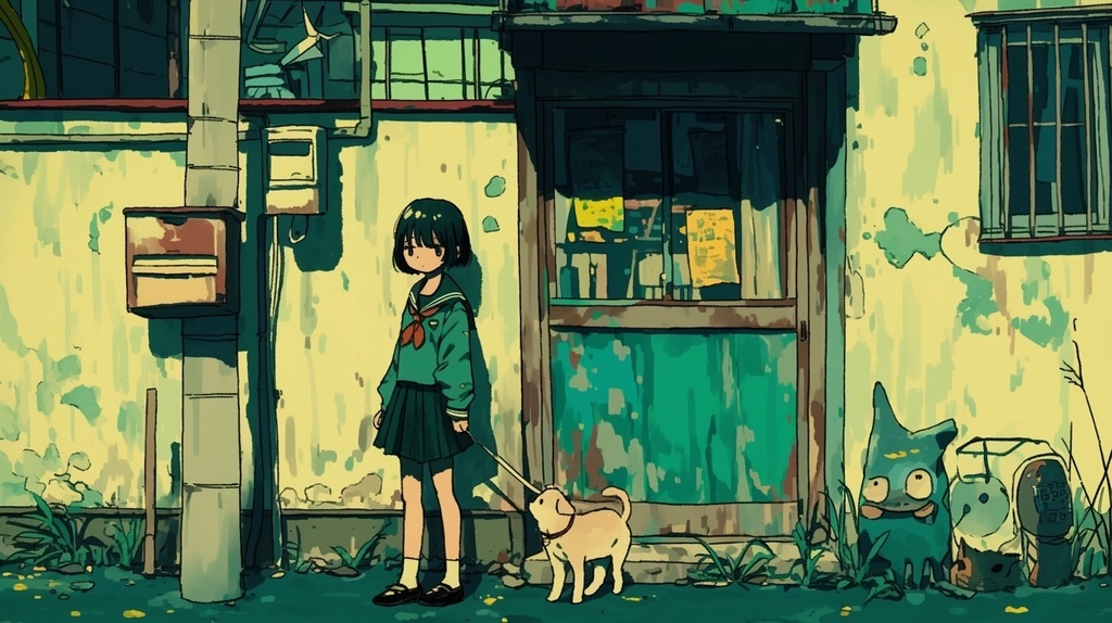 犬のさんぽ