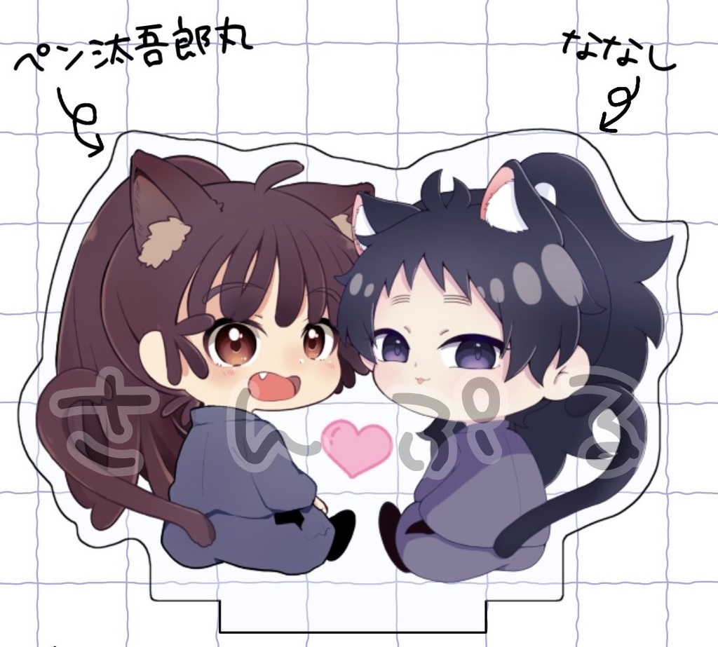 猫耳アクリルスタンド