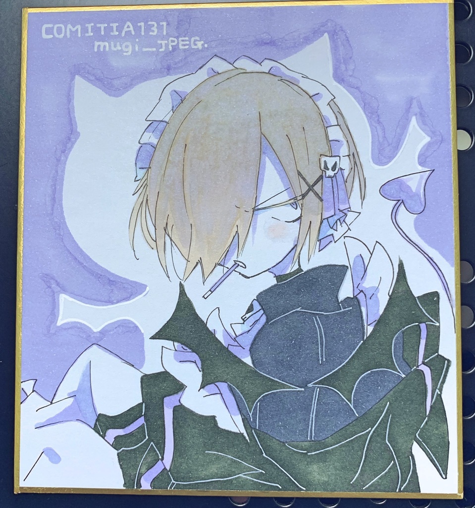 社長メイドミニ色紙