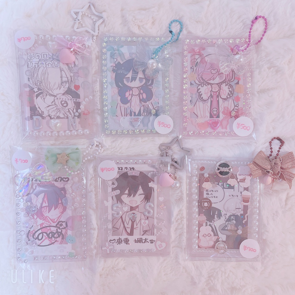 硬貨ケースデコ(チャーム、キーホル付き)