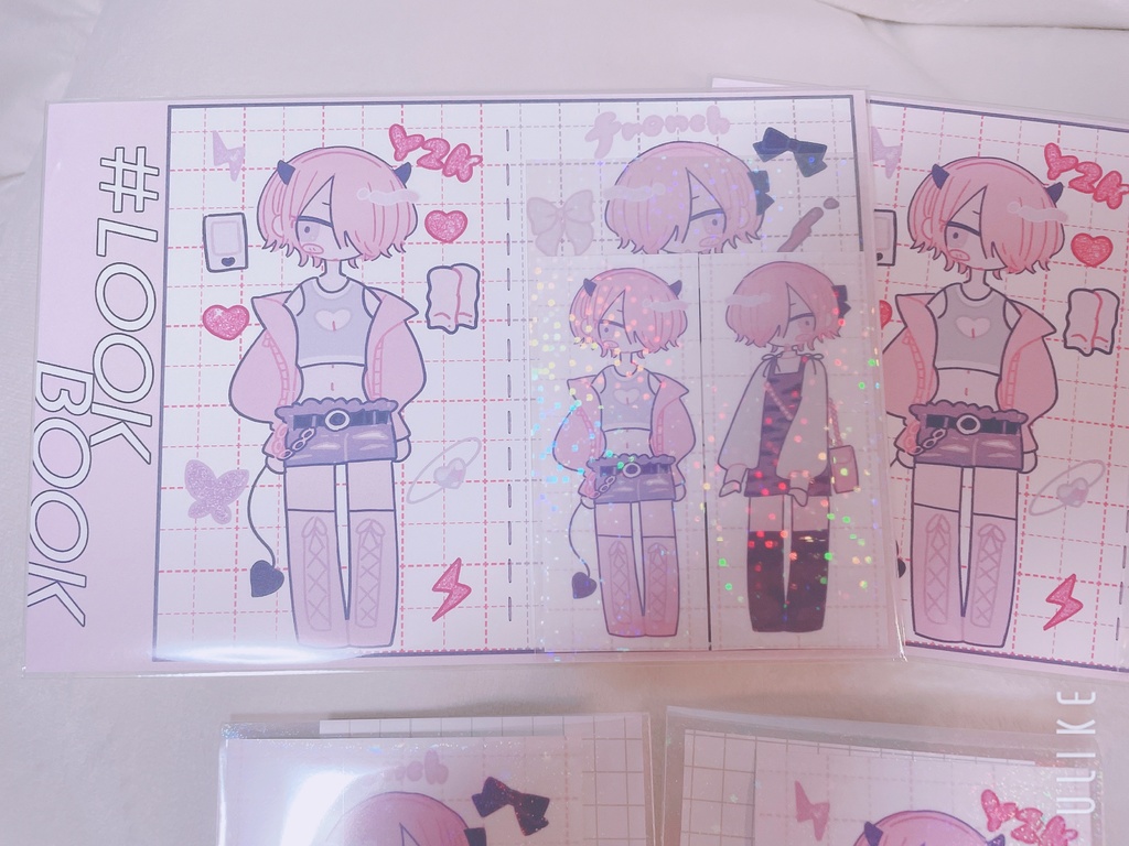 LOOKBOOKポスカ＆ステッカー2枚