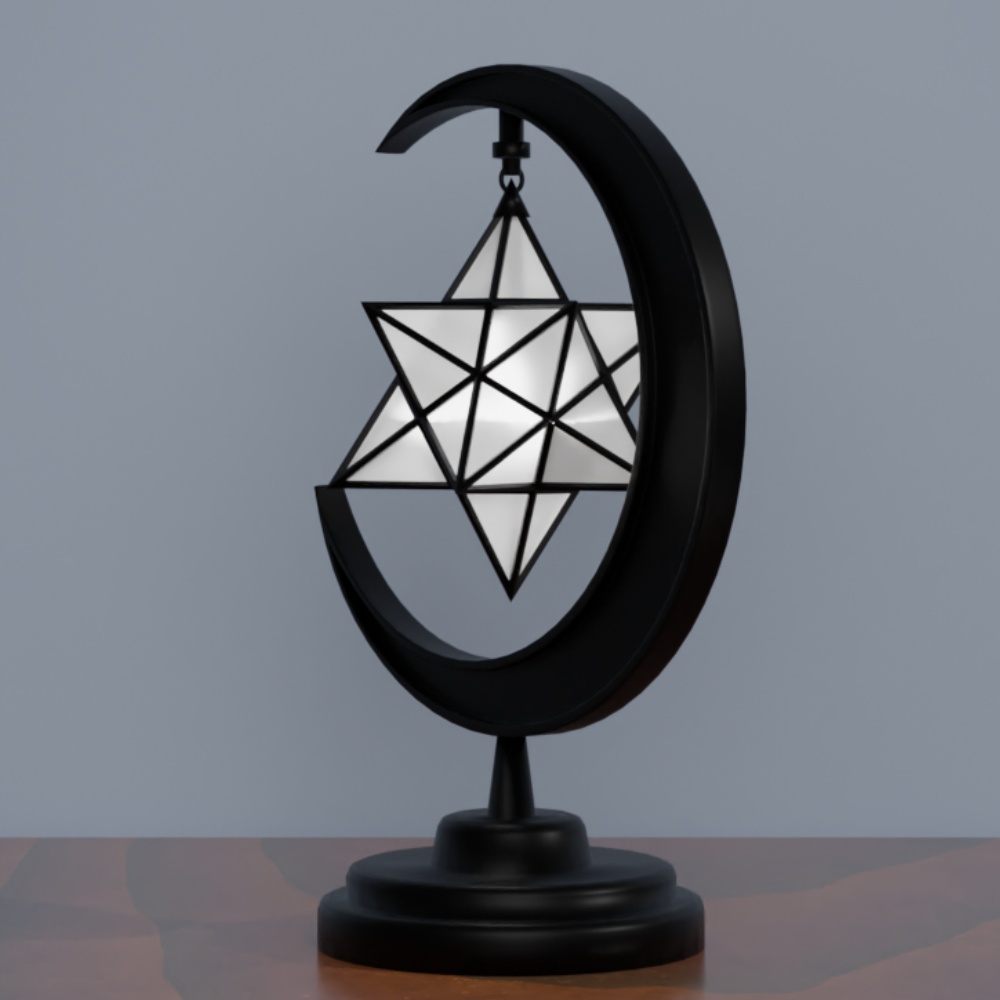 星と月のライト