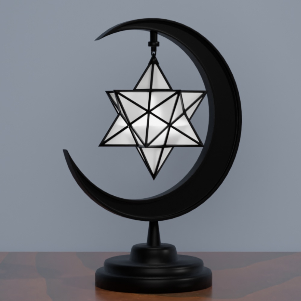 星と月のライト