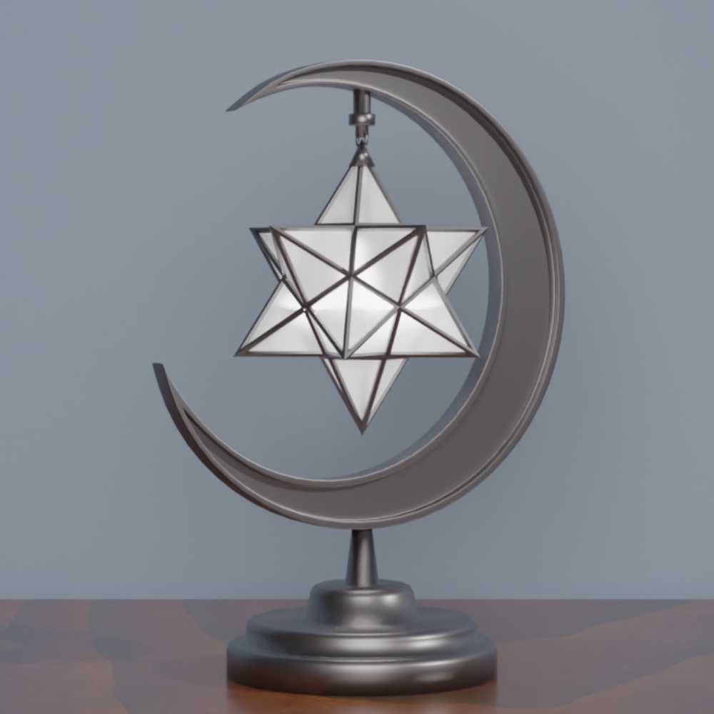 星と月のライト