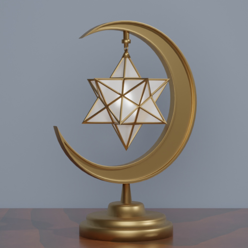 星と月のライト