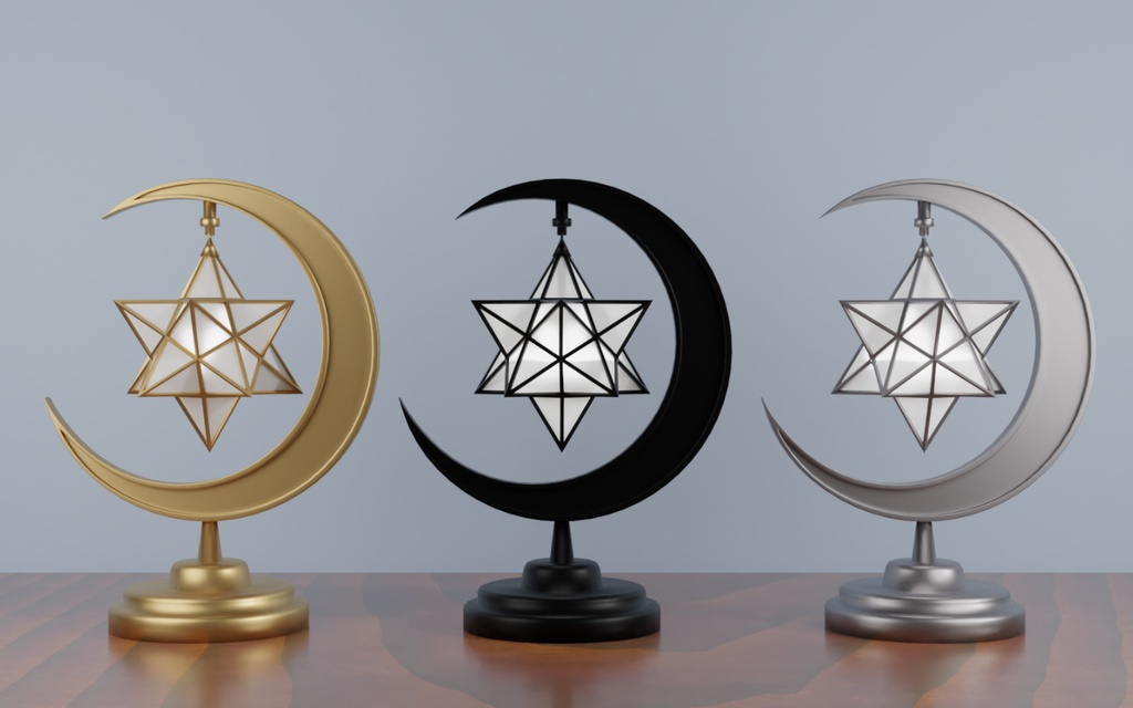 星と月のライト