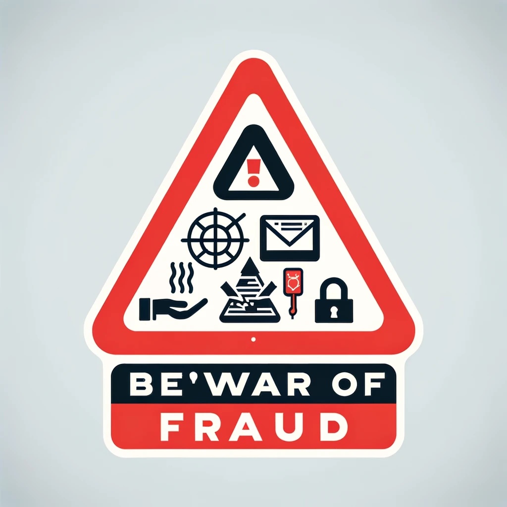 詐欺注意イラスト