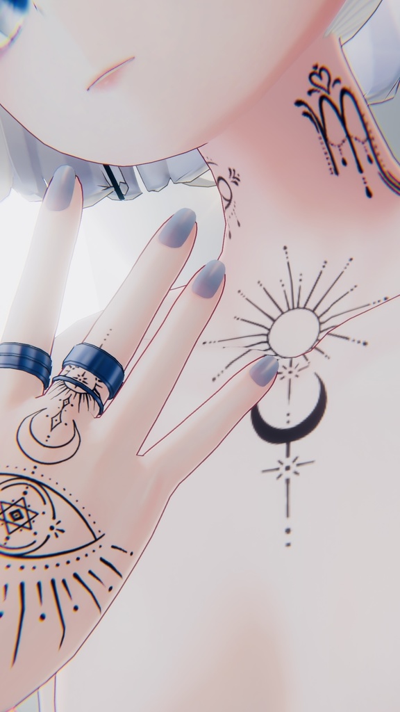 Unalome symbol tattoo